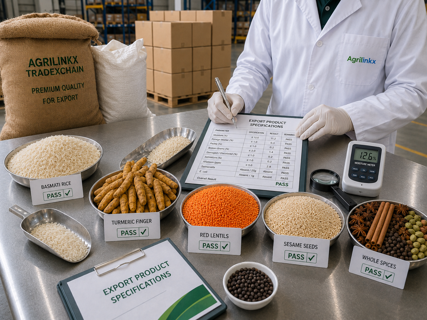 Agrilinkx sourcing team inspecting produce at origin